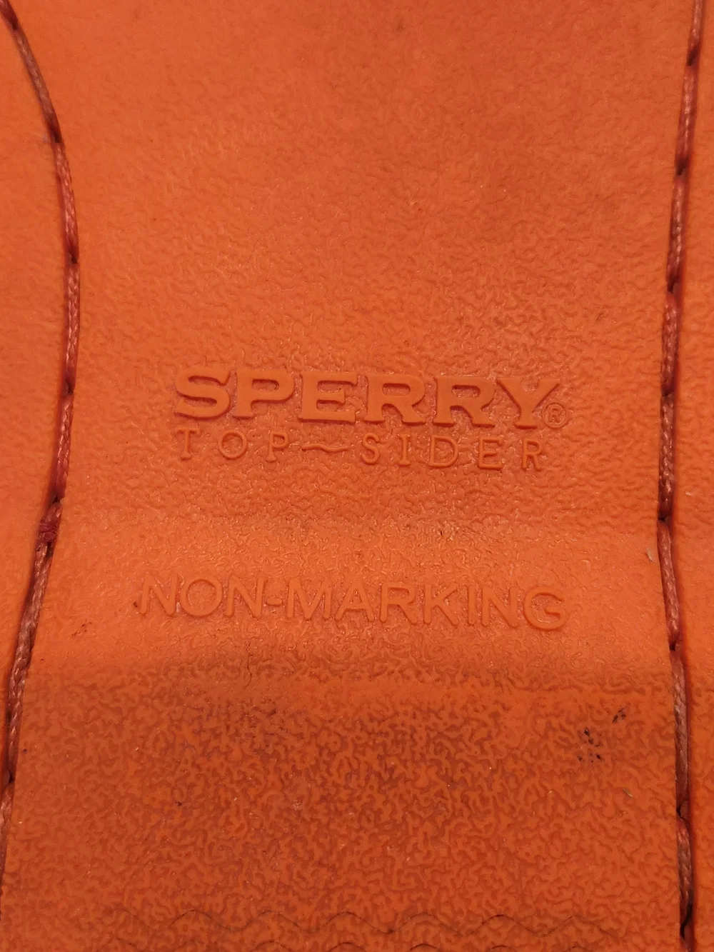 Sperry Top-Sider Men's US 10M Slate Gray Orange Suede Leather Boat Shoes Slides